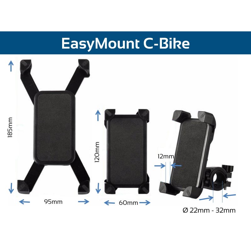 EasyMount C Bike Fahrrad Handyhalterung, Smartphone EasyMount C Bike Fahrrad Handyhalterung, Smartphone